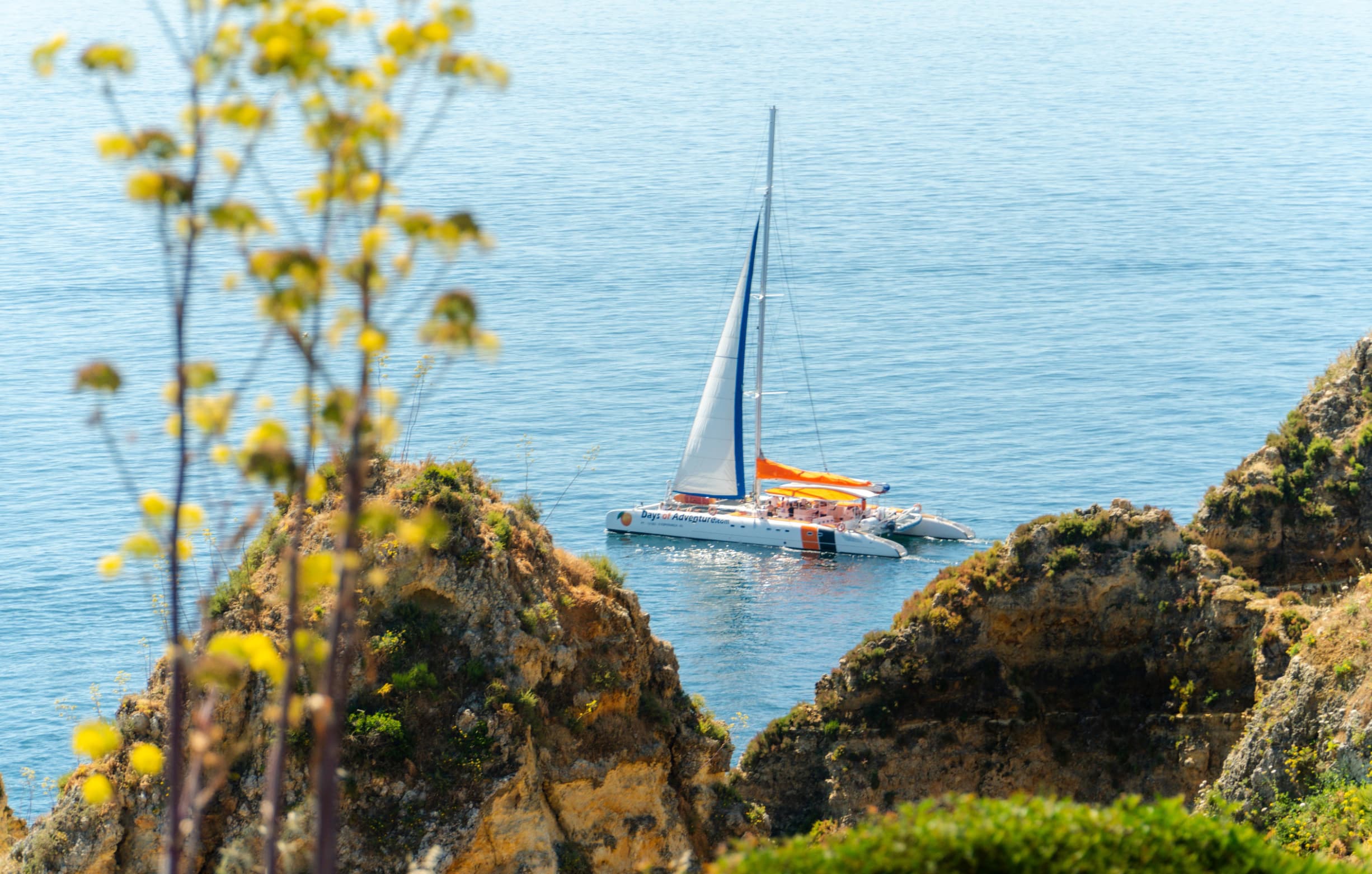 Catamaran tour along the Algarve coast Lagos