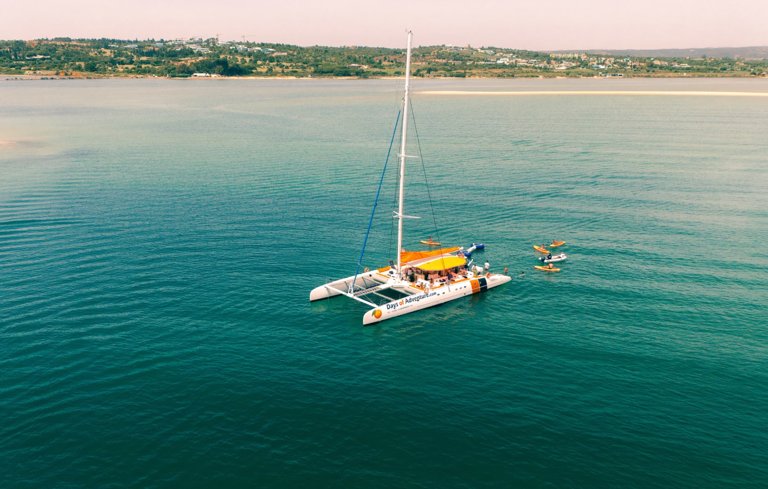Sailing catamaran tour along the Algarve coastline from Lagos